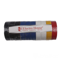 Изолента Electrohouse ассорти 0,15мм 18мм 11м упаковка 10шт EH-AHT-1810