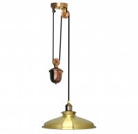 Подвесной светильник золотистый с противовесом PikArt 1852