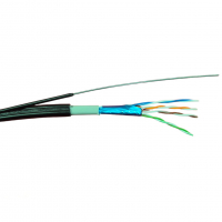 Вита пара Gear FTP Cat.5E CCA 4P 2x0.51 Outdoor PVC+PE з проволкою 305м GEC-FTPCCAOUTSC051305