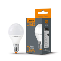 Світлодіодна лампа Videx G45e 3.5W E14 4100K VL-G45e-35144