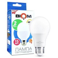 LED лампа Biom А65 15W E27 3000K BT-515 1433 GIFT
