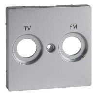 Панель розеток TV+FM, Merten SM MTN299560 алюміній