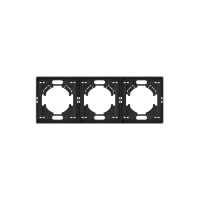 Рамка потрійна горизонтальна Videx Nota чорний VF-NT-FR3H-BL