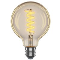 LED лампа Velmax Filament Amber G95 4W E27 2700K 21-46-53