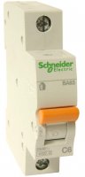 Автоматичний вимикач Schneider 1-п «Домовой» 6А ВА63 11201