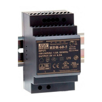 Блок живлення Mean Well на DIN-рейку 60W 6.5A 5V HDR-60-5