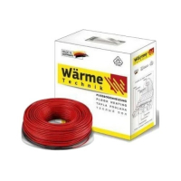 Нагревательный двужильный кабель Wärme Twin flex cable тонкий 75Вт, 0,4–0,5 м2, 5м 000021540