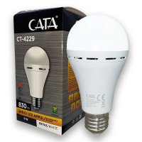 LED лампа аккумуляторная CATA Евросвет AC 9W DC3W E27 6400K CT-4229 000059314