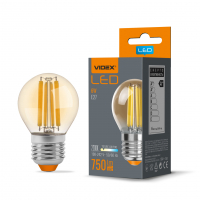 LED лампа Videx Filament G45FA 6W E27 2200K бронза VL-G45FA-06272