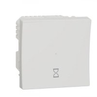 Таймер натискний, 10А, Unica New NU353518 білий
