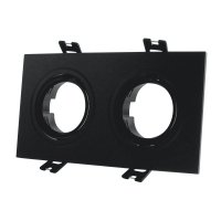 Світильник точковий Lebron L-DL-S2-Bl під лампи 2хMR16 вбудований чорний 12-05-07