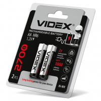 Аккумулятор Videx HR6 2700mAh 1.2V double blister/2шт упаковка HR6/2700/2DB