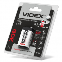 Аккумулятор Videx 6HR61 300mAh 8,4V blister/1шт упаковка 6HR61/300/1DB