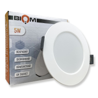 LED cветильник Biom 5W 5500К круг DPL-R5-5 23428