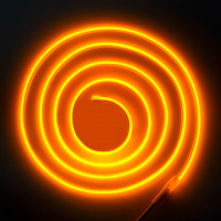 Светодиодный неон LT COB 5х10мм 288шт/м 9W/м оранжевый 220V IP67 94107