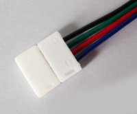 Коннектор Biom для LED ленты 12В зажим-провод 4pin (RGB) №8 SC-08-SW-10-4 477