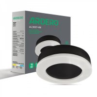 Точковий LED світильник Ardero ЖКГ AL3007-RB 15W 5000K IP65 чорний 8066