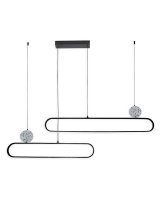 LED світильник підвісний Goldlux Florentyna 48W 4000K чорний 333896