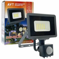 LED прожектор AVT AVT2-IC Sensor SMD 20W 6000К IP65 220V с датчиком движения 1022045