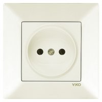Розетка без заземлення Viko Meridian кремова 90970207-WH