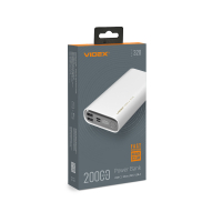 Портативний зарядний пристрій (повербанк) Videx 20000mAh 22.5W White VPB-320-W