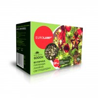 Вулична Led гірлянда Eurolamp 100шт 10м холодний білий LED-GL-100/10/60(SL)