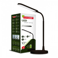 Настільна LED лампа акумуляторна Eurolamp 10W 1800mAh 4000К чорна LED-TLB-10W(black)