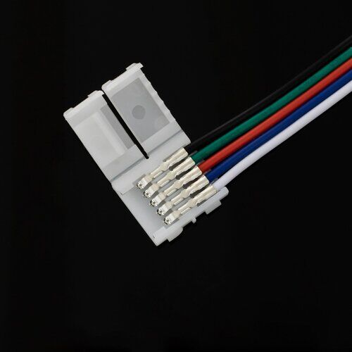 Коннектор для LED ленты Biom OEM №22 10mm 5pin RGBW 2joints wire (провод-2 зажима) 12223