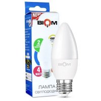 Світлодіодна лампа Biom свічка 4W E27 4500K BT-548