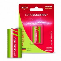 Батарейка литиевая Euroelectric CR123A 3V блистер 1шт BL-CR123A-EE(1)