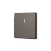 Выключатель Videx Nota одноклавишный с подсветкой мокко VF-NT-SW1L-BR