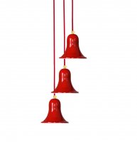 Подвесной светильник красный PikArt 3 Bells 3343