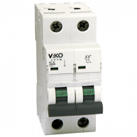 Автоматический выкл. VIKO 2P, 16A, 4,5kA (4VTB-2C16)