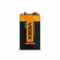 Батарейки солевые Videx 6F22/9V (Крона) 1шт упак SHRINK 6F22/9V/S