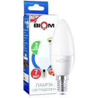 LED лампа Biom свеча 7W E14 3000K BT-569