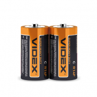 Батарейки сольові Videx R14P/C  SHRINK блістер 2шт. R14P/C 2pcs S