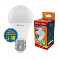 Світлодіодна LED лампа Electrum A60 10W PA LS-11 LV Е27 12-48V 4000 A-LS-1891