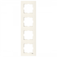 Рамка 4-я вертикальная Viko Karre кремовая (90960233)