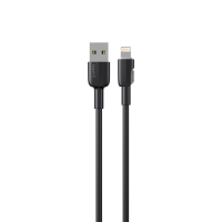 Кабель з'єднувальний зарядний HAVIT USB - Lightning 2.4A 1м силіконовий Black HV-CB306C