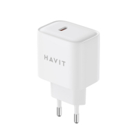 Мережевий зарядний пристрій HAVIT 20W USB-C HV-UCY002, white