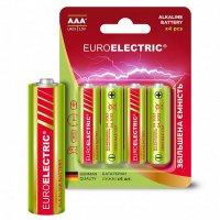Батарейка щелочная Euroelectric LR03/AAA 4pcs 1,5V блистер 4шт BL-AAA-EE(4)PE
