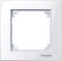 Рамка 1-постовая Schneider Merten M-PLAN MTN515125 активный белый