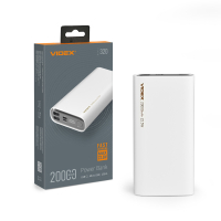 Портативное зарядное устройство (повербанк) Videx 20000mAh 22.5W White VPB-320-W