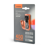 Портативный светодиодный аккумуляторный LED фонарик Videx 400Lm 5000K IP68 VLF-AK012