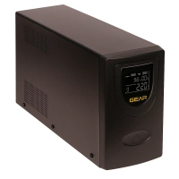 ИБП непрерывного действия Gear 2000VA LCD plastic RJ45+USB GU-2000PLCD