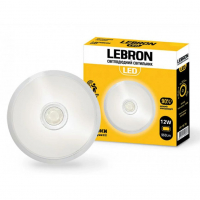 LED светильник Lebron L-WLR-S 12W 4100K с датчиком движения 15-36-46