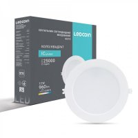 LED cветильник Ledcoin AL512 12W 6500К встраиваемый белый 8208