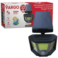 Світлодіодний настінний світильник на сонячній батареї VARGO 10W COB (VS-109077)
