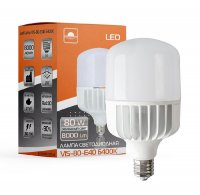 Світлодіодна LED лампа Євросвітло 80W Е40 6400K (VIS-80-E40) 000040893