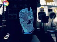3D светильник "Джокер/Бэтмен" с пультом+адаптер+батарейки (3ААА) 05-055